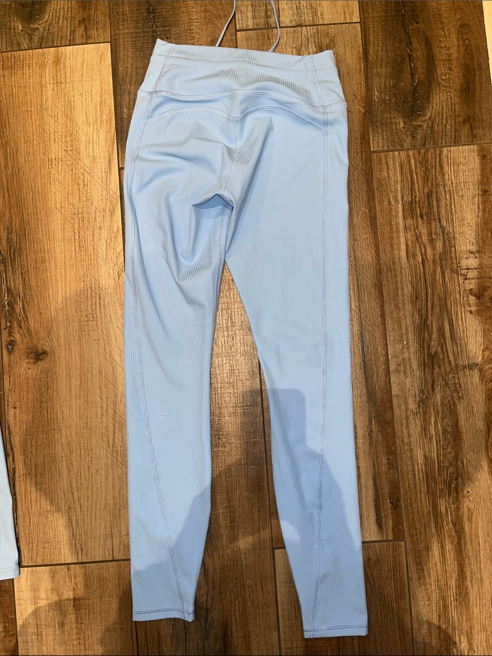 Fabletics Light Blue Ribbed Leggings-Select 1 - Picture 7 of 8